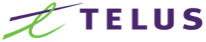 Logo of Telus.