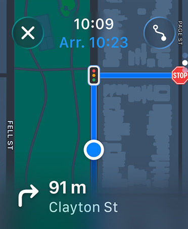 App Plans, instructions de navigation en bas de l’écran