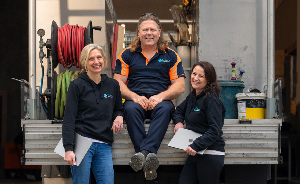 EcoDrain Plumbing team use Mac to run their business.