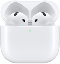 صورة لسماعات AirPods&nbsp;4 من الجهة الأمامية