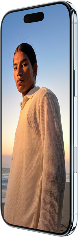 iPhone Air, zadná vonkajšia strana, nebeská modrá farba, sústava hlavnej kamery Fusion v plató navrchu
